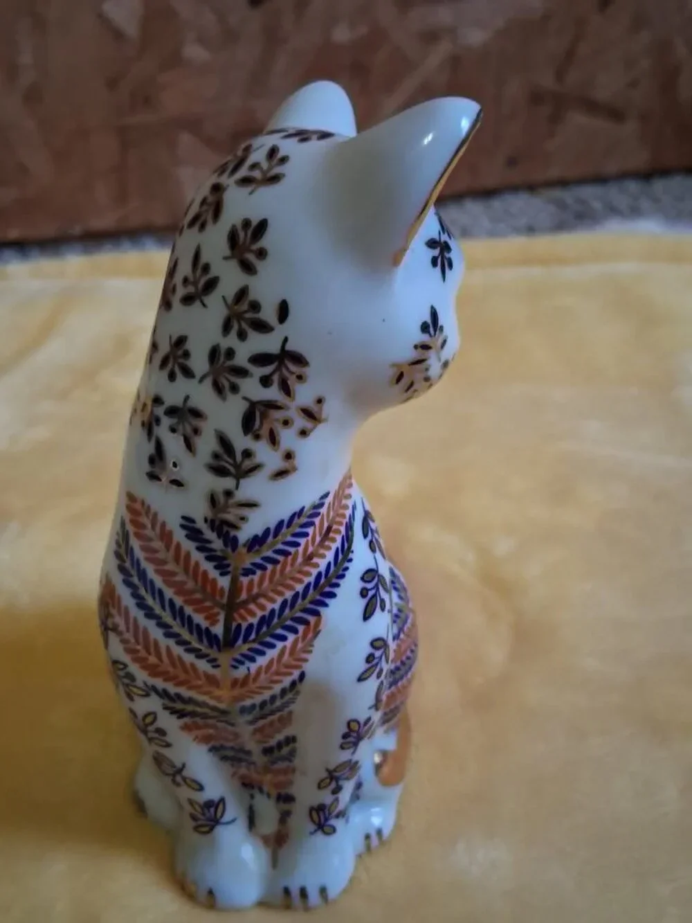 CAT FIGURINE IMARI JAPANESE CAT - Picture 4 of 7